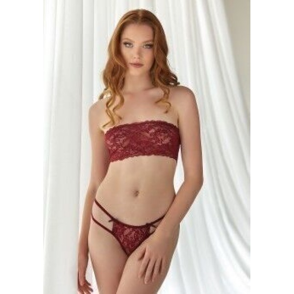 Allure Lingerie-Set a Fascia e Perizoma in Pizzo - immagine 4